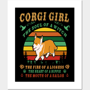 Corgi Girl - Witch - Lioness - Hippie - Sailor (110) Posters and Art